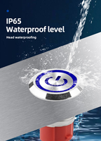Botón Interruptor de 16 mm, IP65 Impermeable, Autobloqueante, con Luz Blanca de Alimentación, 15A, Metálico