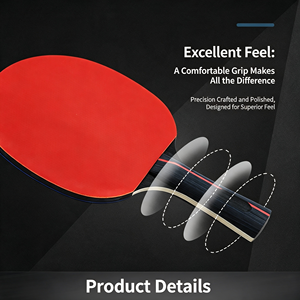 GQK Juego Profesional de Tenis de Mesa, 4 Palas, 6 Pelotas, Red Portátil, Bolsa de Transporte, Entrenamiento, Competición, Diversión Familiar - Product Image 2