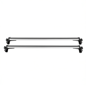Barra transversal universal de aluminio para portaequipajes de techo, 47.24 pulgadas, capacidad de 165 libras, para montaje en el techo de automóviles y camionetas, fácil instalación - Product Image 1