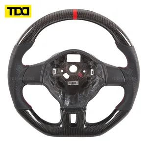 Volante de fibra de carbono TDD para Volkswagen VW Golf 5 Mk5 GTI R32 Passat R GT B30 JETTA GLI MK6 - Product Image 2