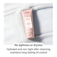 Nettoyant exfoliant doux, éclaircissant le teint, purifiant les pores, nettoyant visage non desséchant pour l'élimination des points noirs et le contrôle du sébum