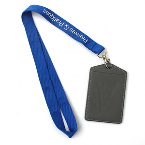 Cordon de porte-cartes d'identité en nylon PVC souple transparent Impression sérigraphie étanche Logo personnalisable Couleur personnalisée OEM - Product Image 2