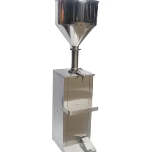 Semi Automatic Juice Honey Lotion Cosmetic Liquid Paste Filler Single Head Bottle Cup Can Filling Machine