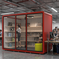 Cabine de bureau acoustique personnalisée pour nacelles de bureau nacelle de réunion insonorisée et insonorisée avec mobilier