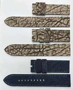 Hand Made Vintage Elephant Gray Pull-Up Leather <b>Watch</b> Band 18/20/22mm Quick Release Genuine Leather Vegetable Tanned Lining - Product Image 2