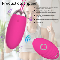 Meistverkaufter Ferngesteuerter Vibrator Weiblicher Massagestab USB Aufladbar 10 Geschwindigkeiten Tragbar Wasserdicht Geräuscharm Sexspielzeug