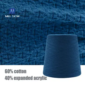 Hilo mezclado acrílico expandido para tejer jersey, Material 60% algodón 40%, 2/16S, novedad