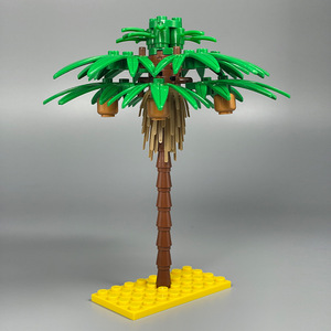 Bloques de Construcción de Partículas Pequeñas, Planta de Palma, Palmera de Coco, Árbol de Navidad, <span class=keywords><strong>Isla</strong></span> Tropical, Playa - Product Image 4