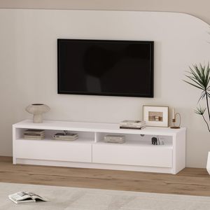 Comfort <span class=keywords><strong>Duncan</strong></span> 70 TV Stand centro di intrattenimento con facile montaggio a scatto, Full Extension cassetti e scaffali aperti - Product Image 1