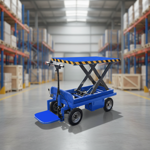 Carro Eléctrico de Plataforma Pequeño, Vehículo Logístico, Carro de Plataforma Plana, Manipulación de Materiales, Almacenamiento, Carretilla Elevadora Eléctrica OEM - Product Image 4