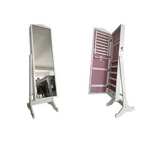 Organisateur de bijoux en bois <span class=keywords><strong>miroir</strong></span> verrouillable <span class=keywords><strong>miroir</strong></span> <span class=keywords><strong>armoire</strong></span> <span class=keywords><strong>miroir</strong></span> debout <span class=keywords><strong>avec</strong></span> rangement de bijoux - Product Image 1