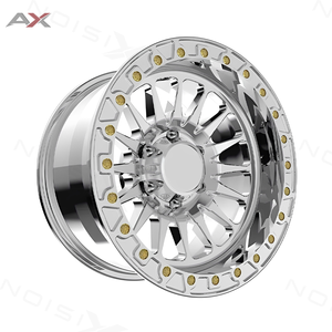 ล้อแม็กซ์โมโนบล็อกฟอร์จ ขอบ 17x9 18x9 20x9 แบบ Beadlock  6x139.7 6x135 6x114.3 ลายหลายก้าน สำหรับ Toyota Tacoma Tunder Ford F150 Raptor - Product Image 1