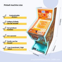 Nouvelle Machine à Billes Commerciale pour Enfants, à Monnayeur, Paiement par Code QR, Levier Manuel, Jeu d'Arcade en ABS Personnalisable, Vente Directe