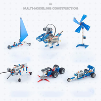 396 pièces Ensemble pédagogique de mécanismes motorisés simples Dacta avec moteur de base et batterie, Jouets éducatifs 9686 Blocs de construction