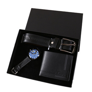 Set Regalo Premium per Uomo: Cintura in Pelle di Lusso, Portafoglio e Orologio al Quarzo con Quadrante Blu, Confezione Regalo 3-in-1 per <span class=keywords><strong>Padre</strong></span> - Product Image 6