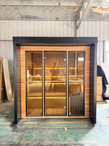 Sauna <span class=keywords><strong>a</strong></span> <span class=keywords><strong>Legna</strong></span> <span class=keywords><strong>di</strong></span> Lusso per Esterni, Stufa per Sauna Finlandese <span class=keywords><strong>a</strong></span> <span class=keywords><strong>Legna</strong></span> per Due-Tre Persone, Riscaldamento Commerciale in Legno <span class=keywords><strong>di</strong></span> Cedro Rosso per Esterni - Product Image 5