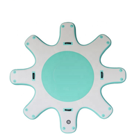 Station d'accueil gonflable flottante personnalisée Offre Spéciale, plate-forme de station d'accueil de yoga avec planche à pagaie gonflable