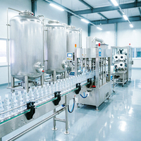 Ligne de production d'eau potable en bouteille, système de traitement de l'eau par osmose inverse, machine de remplissage et de bouchage