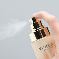 Emballage cosmétique 180 ml en PET givré, forme cylindrique, vaporisateur à pompe fine pour sérum et hydratant pour la peau