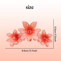 Grandes pinces à cheveux en forme de fleur de frangipanier hawaïenne, barrettes antidérapantes pour cheveux épais, pour femmes et filles