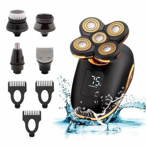 Máquina de Afeitar Multifuncional Inteligente TY-20241126-50, Portátil, Recargable por USB, Resistente al Agua, con Cinco Cuchillas para Cabeza y Cabello - Product Image 1