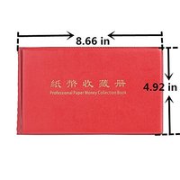 Album de collection de devises en cuir durable de 20 pages, relié par couture, avec pages en PVC pour la conservation de timbres et de monnaies, taille et couleur personnalisables