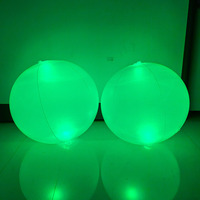 Boule gonflable lumineuse LED de 20 cm, 40 cm, 60 cm pour événements et fêtes, décoration de jardin, boule suspendue pour foule, en promotion