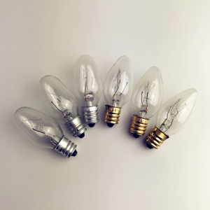 Ampoule à incandescence CE RoHS C7 transparente, petite ampoule bougie, <span class=keywords><strong>culot</strong></span> <span class=keywords><strong>E14</strong></span> E12, 120V 230V, pour lampe de sel, 5W 7W 10W 15W, ampoule indicatrice miniature - Product Image 3