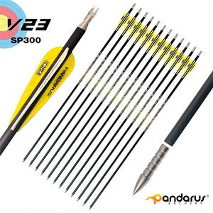 Flèches en carbone pur Archery Versus 23, tiges de 8 mm de diamètre intérieur, rectitude de 0,001 pour tir à l'<span class=keywords><strong>arc</strong></span> à l'<span class=keywords><strong>arc</strong></span> composé, flèches de tir sur <span class=keywords><strong>cible</strong></span> - Product Image 2