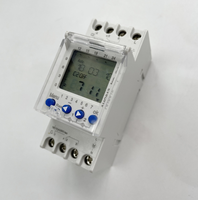 Minuteur numérique programmable hebdomadaire sur rail DIN AHC810/812, 220V 16A, deux canaux