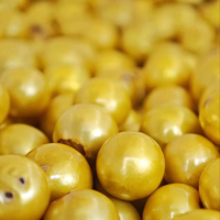 Perles jaunes teintées, semi-finies pour la fabrication de bijoux DIY