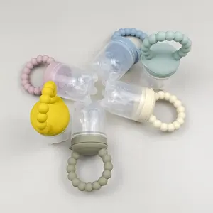 BPA miễn phí bé Teether làm dịu mọc răng đồ chơi mềm an toàn Silicone Túi Silicone bé trái cây tươi thực phẩm Feeder núm vú cho trẻ sơ sinh