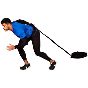 Ayarlanabilir spor gücü dayanıklılık hız eğitim sürükle demeti ağırlık rulman koşu kızak kum torbaları ile çanta çekerek