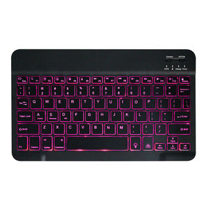 Custom Spanish Keyboard Teclados Inalambricos Colorful Backlit Bluetooth Wireless Keyboard - Product Image 1