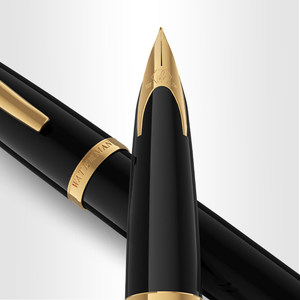 Série <span class=keywords><strong>Waterman</strong></span> Weidiwen Haiyun, design épuré, pointe en métal incrustée d'or 18 carats, <span class=keywords><strong>stylo</strong></span> à encre, boîte cadeau, gravure personnalisée - Product Image 2