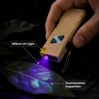 Lampe de poche LED rechargeable 630lm XPL, lampe de travail avec filtre UV RGB jaune 365nm, clip magnétique de type C, lampe de poche EDC