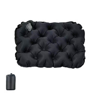Coussin de Stade Gonflable Léger et Imperméable 4 Saisons, Matelas Portable à Nid d'Abeille pour Voyage et Pique-nique