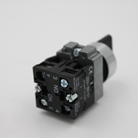 Saklar Tombol Tekan Berkualitas Tinggi 22mm 220V 230V XB2-BD33 dengan Kontak 2NO Saklar Pemilih 3 Posisi