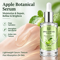 Sérum pour le visage à base de cellules souches de pomme personnalisé, OEM, marque privée, sérum hydratant botanique pour l'acné avec compte-gouttes, 30 ml