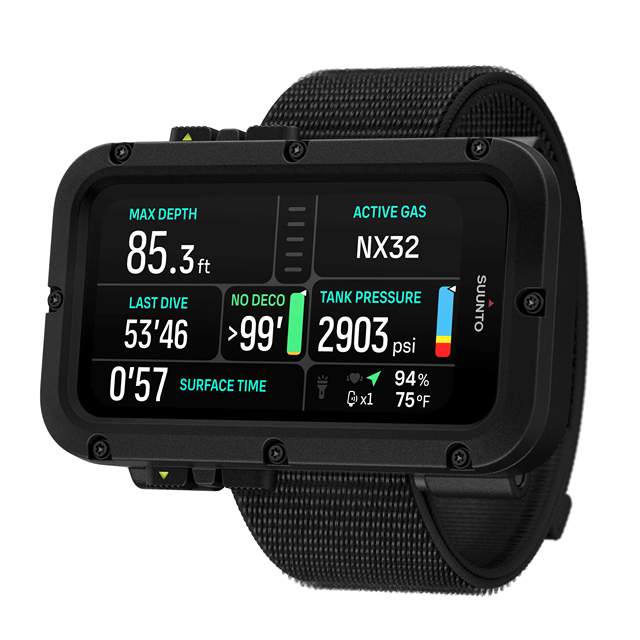 Original Suunto Nautic Elastic Textile Strap Dive Computer Professional Scuba Diving Watch for Underwater Sports