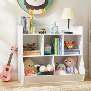 Organisateur <span class=keywords><strong>de</strong></span> stockage <span class=keywords><strong>de</strong></span> jouets avec bibliothèque enfants Multi étagère Cubby pour livres jouets organisateur <span class=keywords><strong>de</strong></span> stockage pour garçons filles jouer - Product Image 1