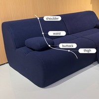 Sofá Modular Seccional de Espuma Comprimida al Vacío a Precio de Mayoreo Moderno Fácil de Ensamblar para Ahorrar Espacio en la Sala de Estar