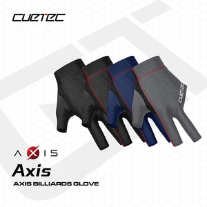 Cuetec AXIS Pool/Billiards Gray Glove; Left Bridge Hand, Large - Product Image 1