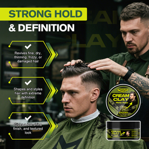 CPNP GMPC MSDS Muestras gratis Hidratante orgánico Cabello Mate Styling <span class=keywords><strong>Cream</strong></span> Clay Agregar volumen para hombres - Product Image 3