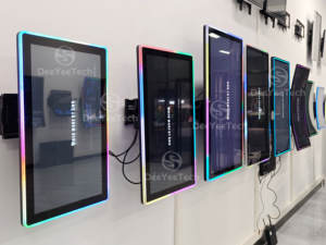 Пользовательские C J S изогнутый 21,5 23,8 27 32 43 дюймов Аркадный Игровой Автомат монитор мультитач настенный сенсорный экран монитор для игр - Product Image 3