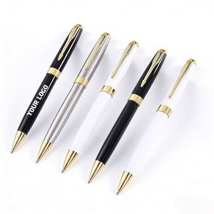 Ballpoint Manufacturer Wholesale High Quality <b>White</b> Luxury Gift Customized Logo Accepted Corporate Metal <b>Pen</b> - Product Image 1