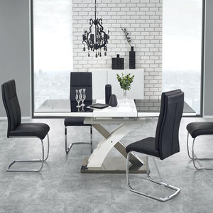 Wholesale MOQ 200 PCS Hot Sale MDF <strong>Butterfly</strong> Extension High Gloss Luxury <strong>Dining</strong> <strong>Table</strong> in <strong>Dining</strong> Room Furniture Mesa De Jantar - Product Image 4