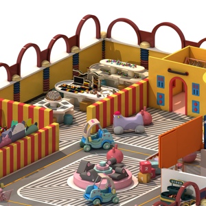 Equipo de juegos infantiles para interiores Happy Child con piscina de pelotas y temática de ciudad de juegos de rol para niños - Product Image 6