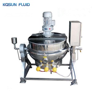 Thép Không Gỉ Cấp Thực Phẩm Đôi Bàn Ủi Hơi Nước Công Nghiệp Nghiêng Dầu Nồi Nồi Ấm Đun Nước Vỏ Bọc Với Khuấy - Product Image 2