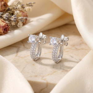 KARATS Boucles d'oreilles clous convertibles en argent sterling 925 avec moissanite, plaqué or/argent, forme goutte d'eau, style hip-hop, détachables - Product Image 4